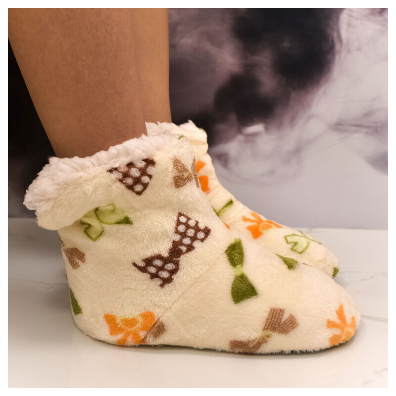 AURA.VIA Detské béžové plyšové ponožky Teddy Dreams 28-35 60142388