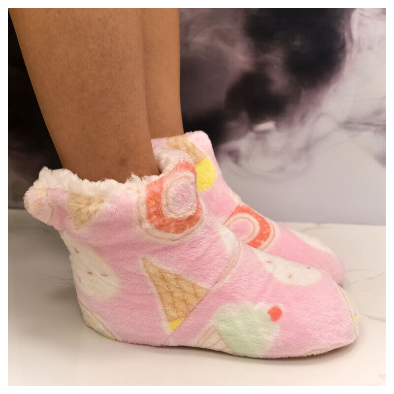 AURA.VIA Detské ružové plyšové ponožky Teddy Dreams 28-35 60142389