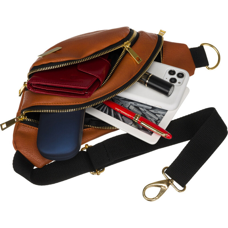 Peterson Ľadvinka s vreckom - karamelová PTN 3K 40937714