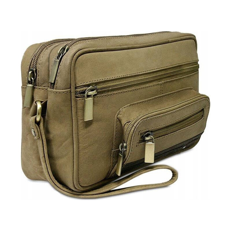 Always Wild Svetlohnedá pánska kožená kabelka [DH] S2-2-R 43050422