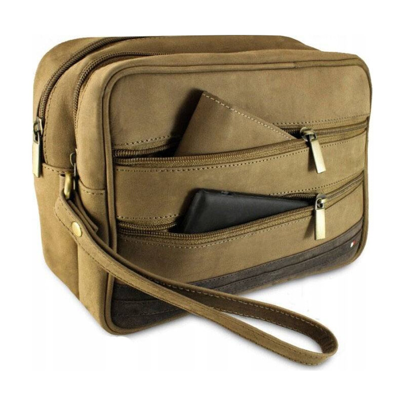 Always Wild Hnedá pánska kožená kabelka [DH] S1-2-R 43050424