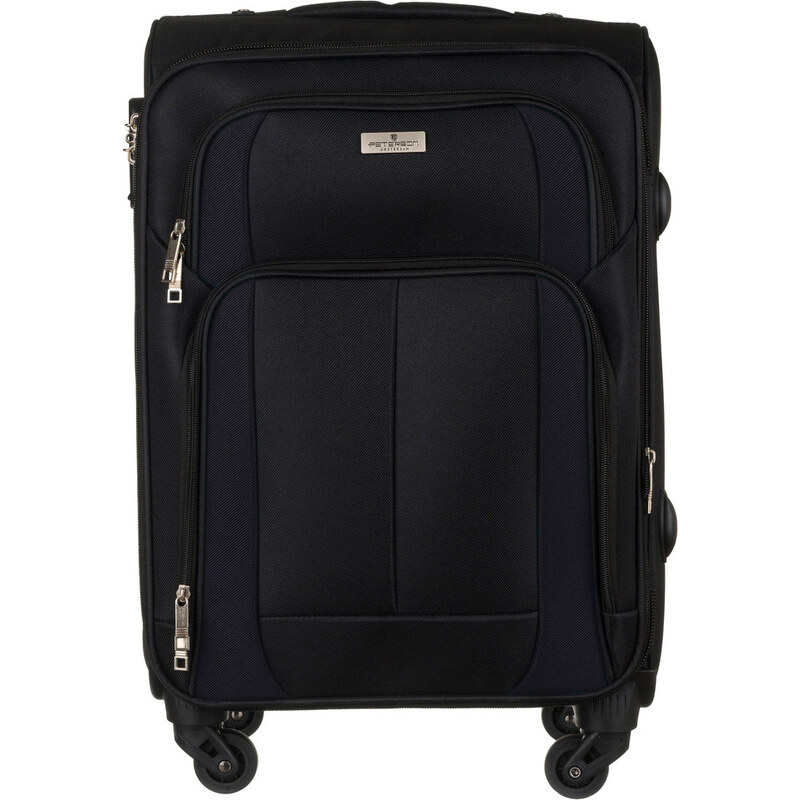 Peterson čierny textilný kufor veľ. S PTN 5209-S 46075815