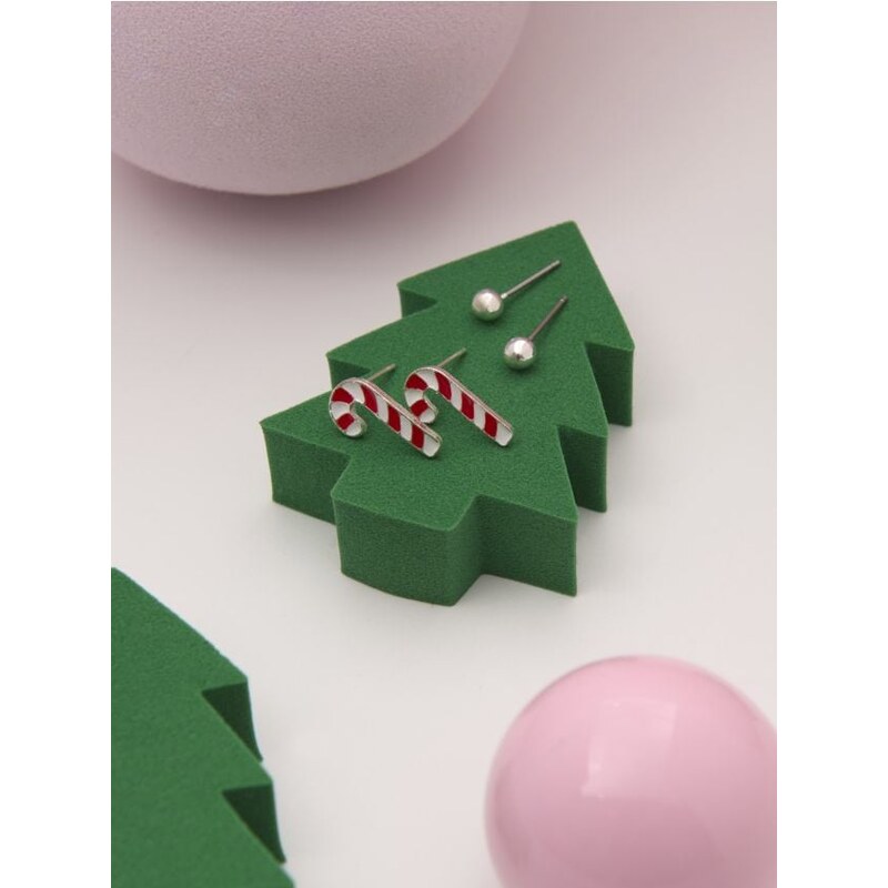 Sinsay - Súprava 2 párov náušníc - strieborná 65762109