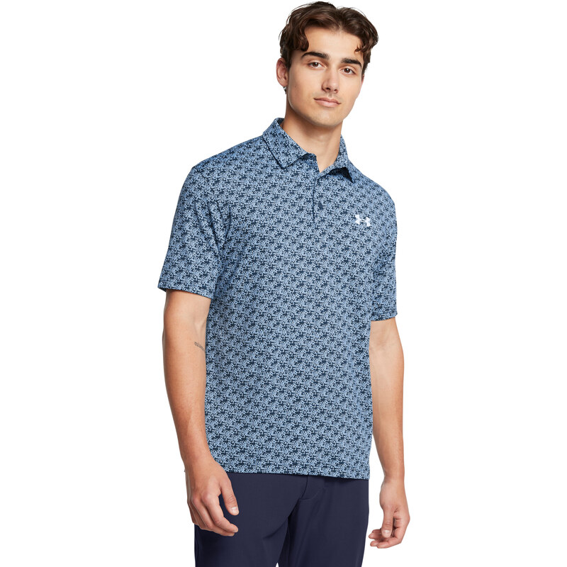Under Armour UA Playoff 3.0 Printed Polo-BLU 64782665