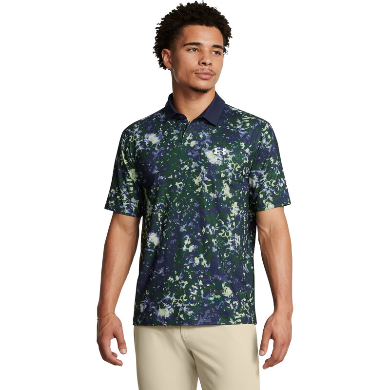 Under Armour UA T2G Printed Polo-GRN 64782593
