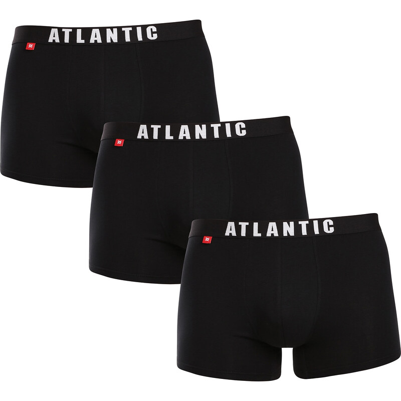 3PACK pánske boxerky Atlantic čierne (3MH-011black) 60173275