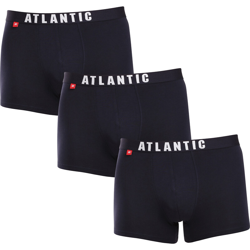 3PACK pánske boxerky Atlantic tmavo modré (3MH-011blue) 60173276