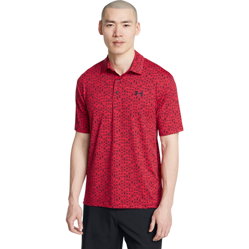 Under Armour UA Playoff 3.0 Printed Polo-RED 64782673