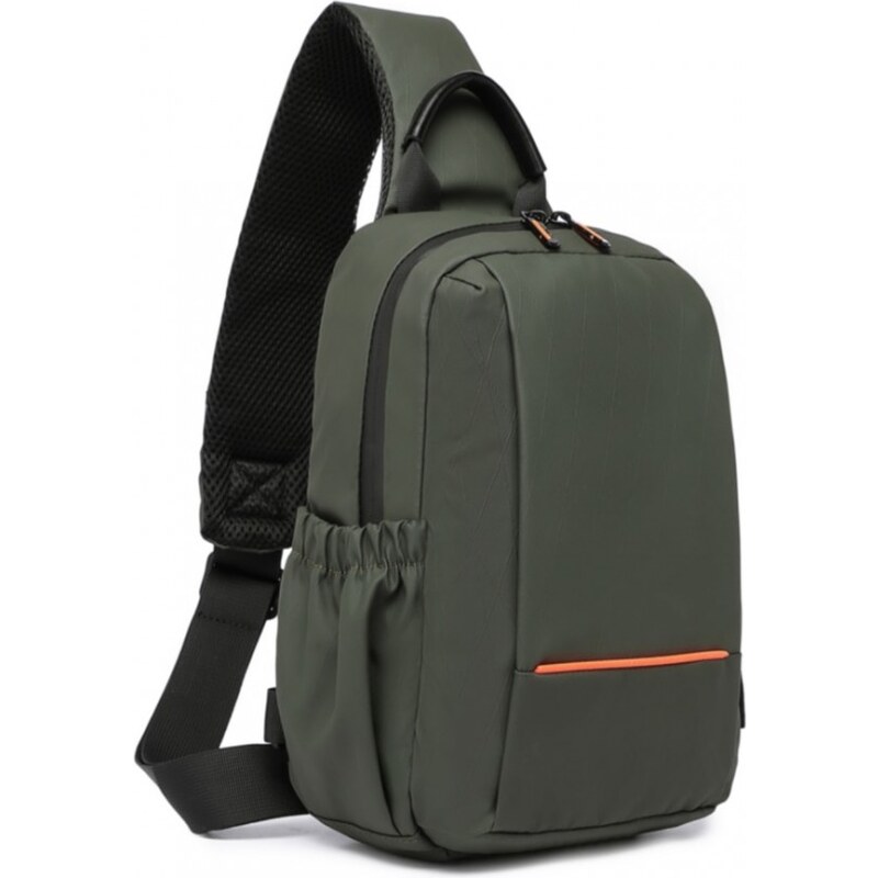 KONO Náprsná taška - super tenká s reflexným prúžkom, zelená 60169014