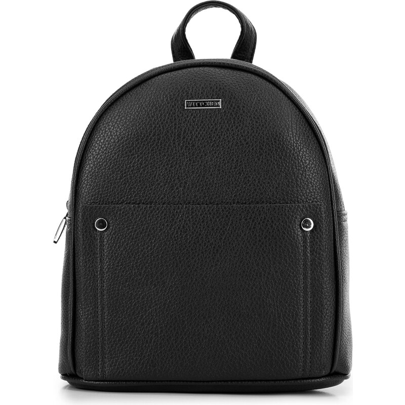 Wittchen Dámska žakárová shopper kabelka s brmbolcom čierno-krémová 99 60176007