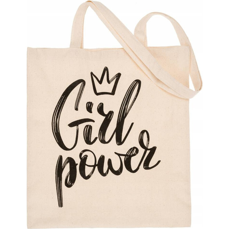BASIC Bavlnená nákupná taška girl power [DH] EKO 45531417