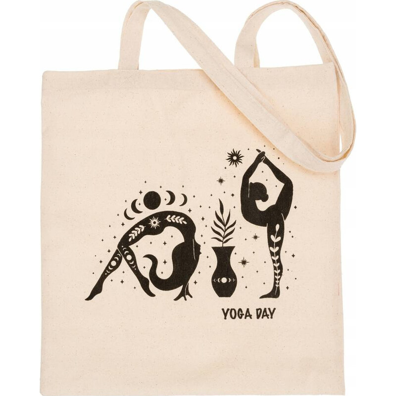 BASIC Bavlnená nákupná taška yoga day [DH] EKO 45531406