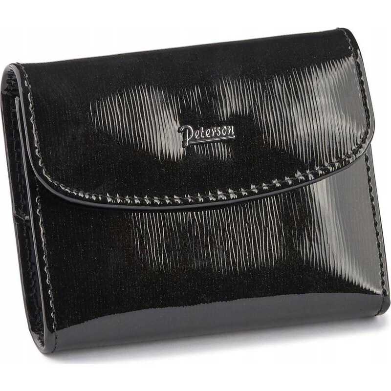 Peterson Čierne elegantné lesklé púzdro na doklady PTN BC-105-BLACK 32922950