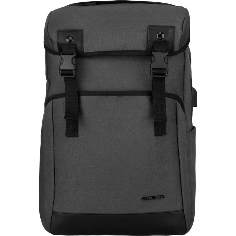 Tmavosivý športový batoh na notebook s praktickými vreckami Peterson 58321543