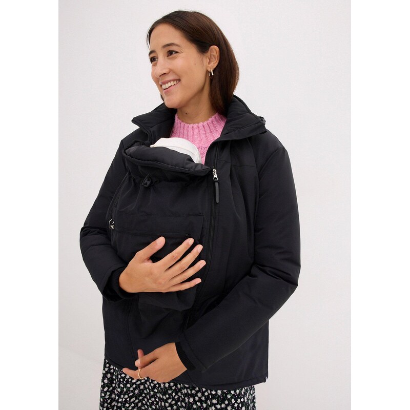 bonprix Materská bunda/na nosenie detí, 3v1, farba čierna 57185905