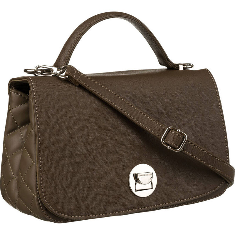 David Jones khaki crossbody kabelka s prešívanými bočnými stranami 58256834