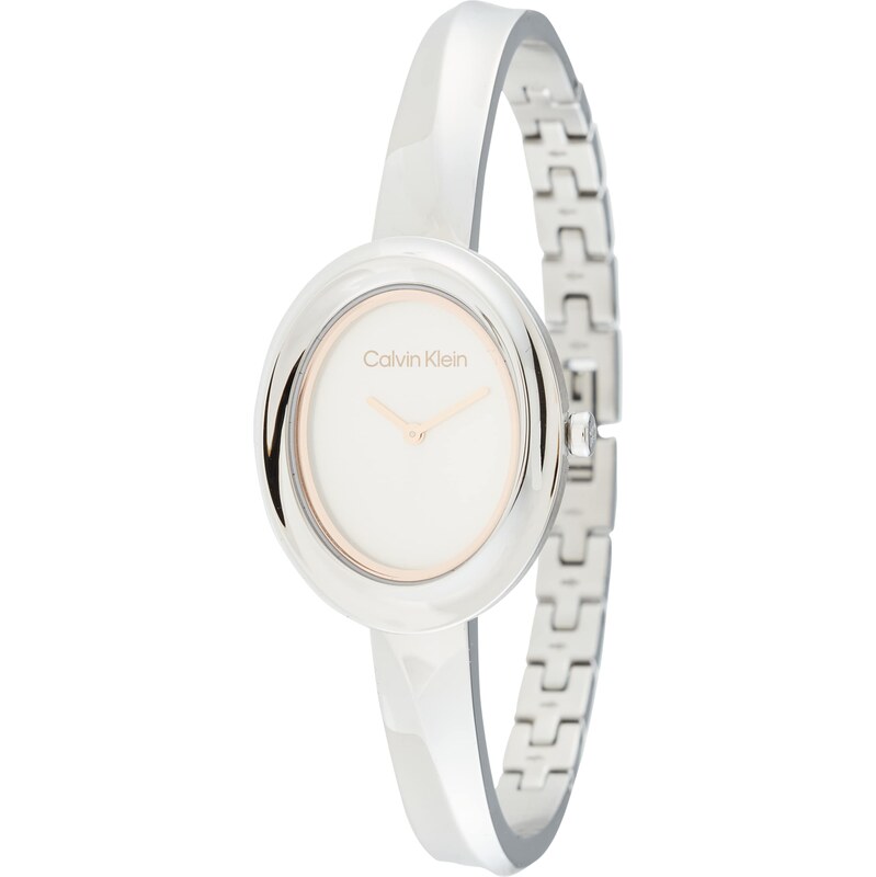 Calvin Klein Analógové hodinky TWISTED BEZEL strieborná 61985574