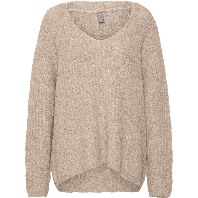 CULTURE Sveter CU Brava béžová melírovaná 60960502