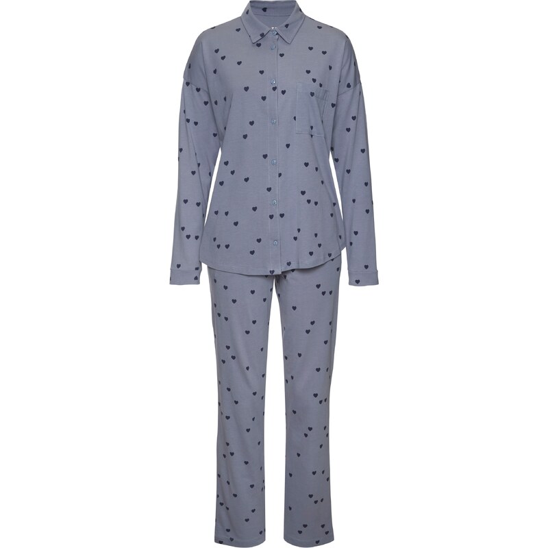 VIVANCE Pyžamo Dreams námornícka modrá / svetlomodrá 61289717