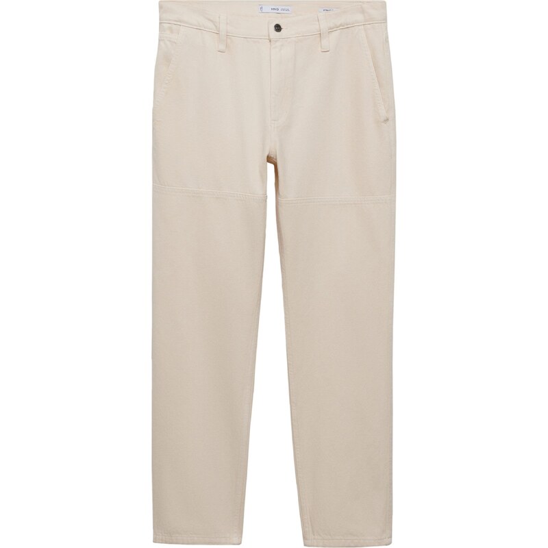 MANGO MAN Džínsy Hunter béžová 63219349