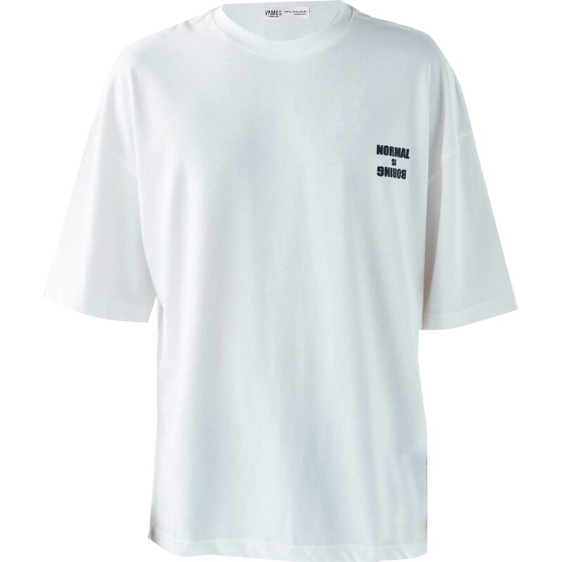 VAMOS CLO Tričko Mission nebielená / modrá / čierna 60683448