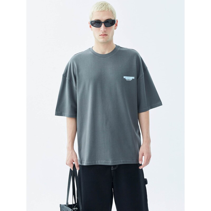 VAMOS CLO Tričko svetlomodrá / sivá 62053298