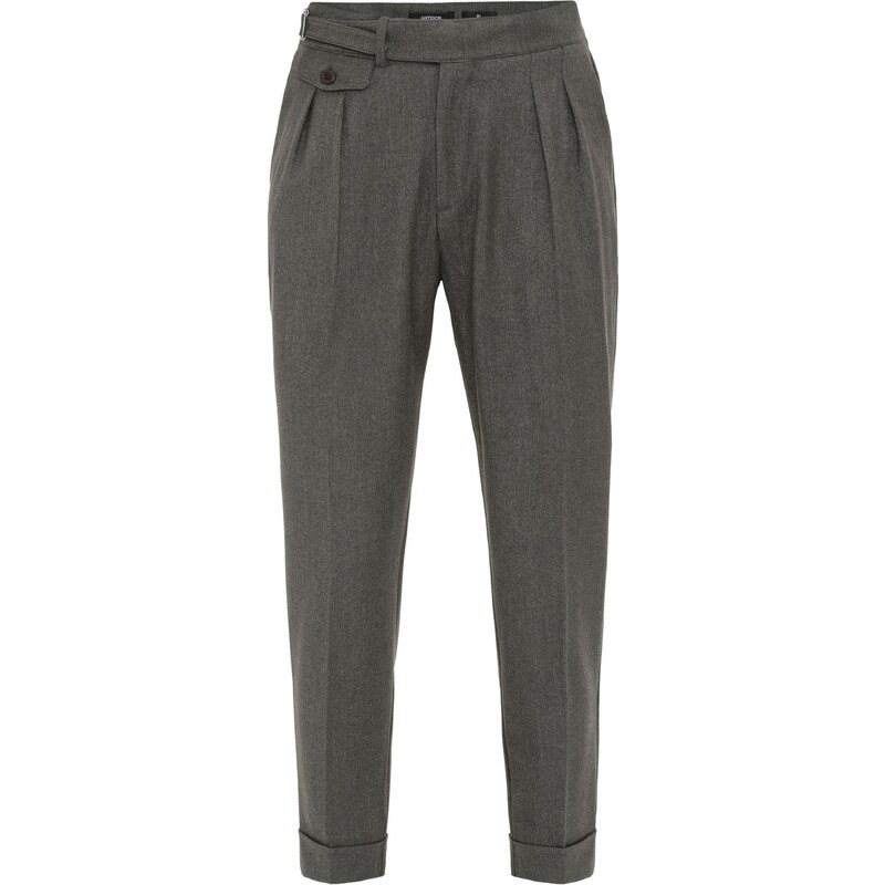 Antioch Plisované nohavice sivá melírovaná 60683988