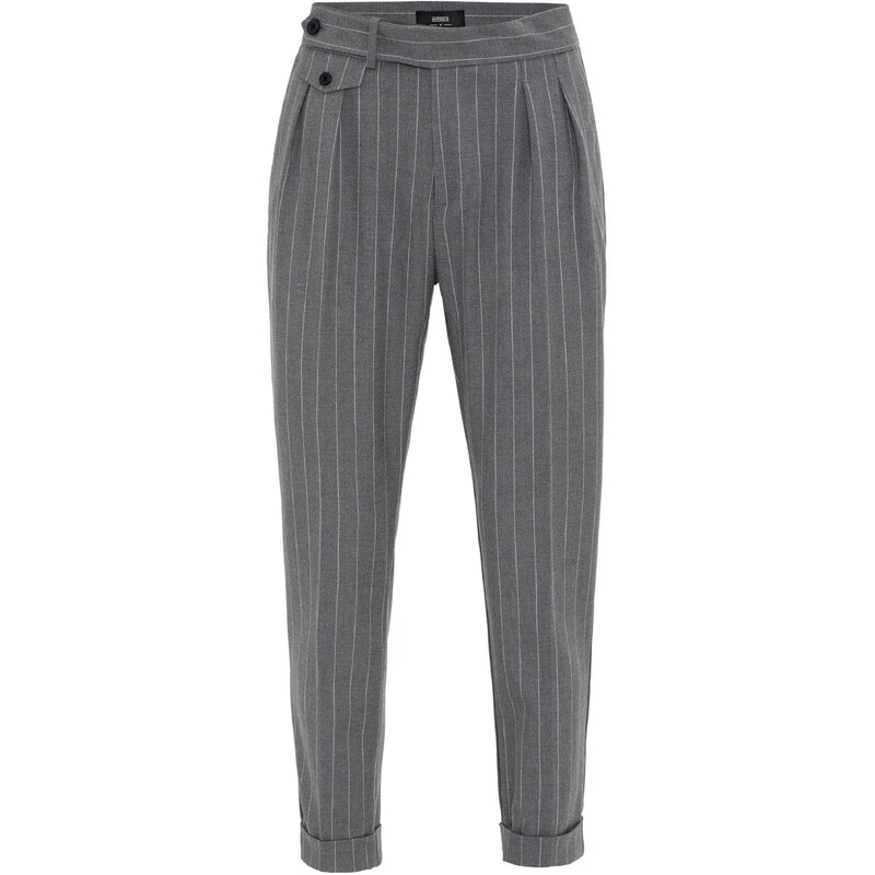 Antioch Plisované nohavice sivá / biela 60684063