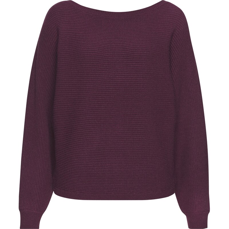 LASCANA Sveter baklažánová 60185169