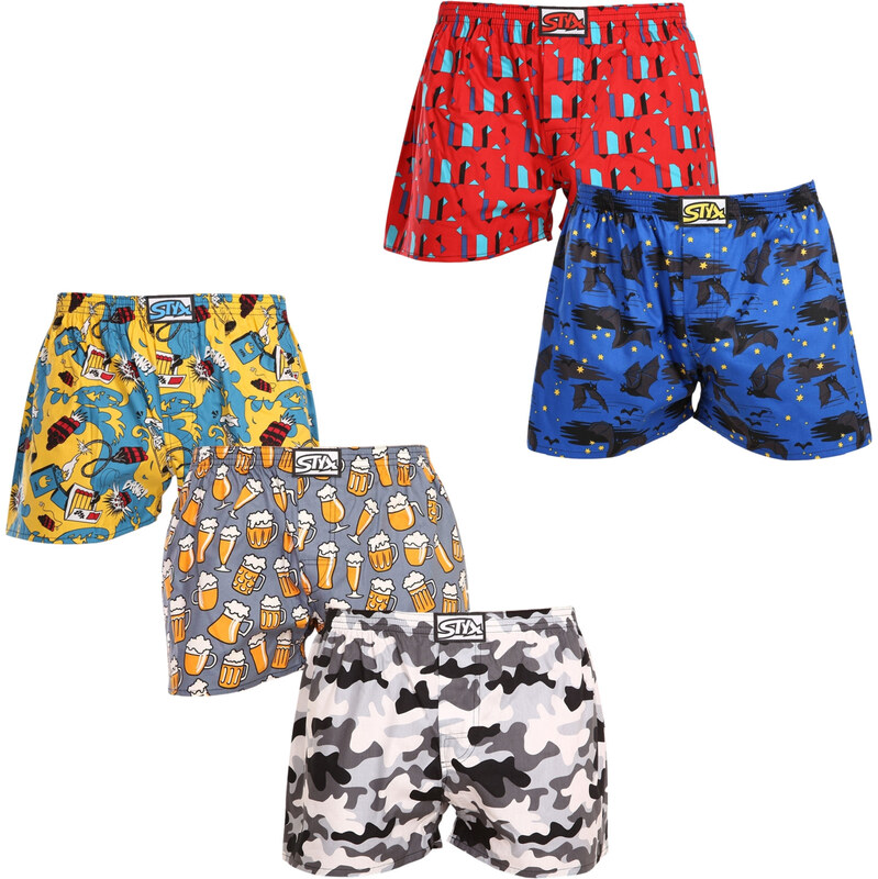 5PACK pánske trenky Styx art klasická guma viacfarebné (5A1377909) 60195019