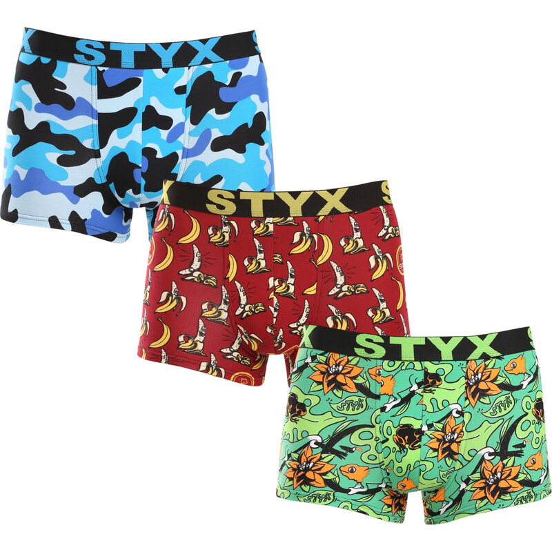 3PACK Pánske boxerky Styx art športová guma nadrozmer (3R13970) 5 60195031
