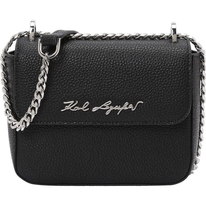 Karl Lagerfeld Taška cez rameno čierna / strieborná 58403765