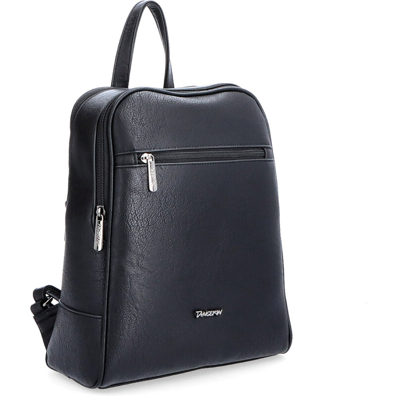 Mestský batoh zo syntetickej kože Tangerin čierna 8028 C 64019702