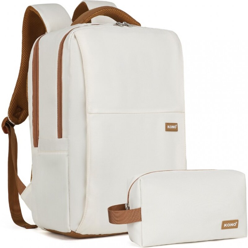 KONO Ruksak - business/travel s taštičkou zadarmo, béžový 60195558