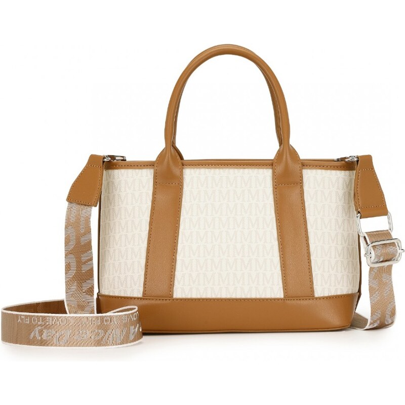 Miss Lulu Kabelka - tote, elegantná s monogramom a dlhým popruhom, 60195555