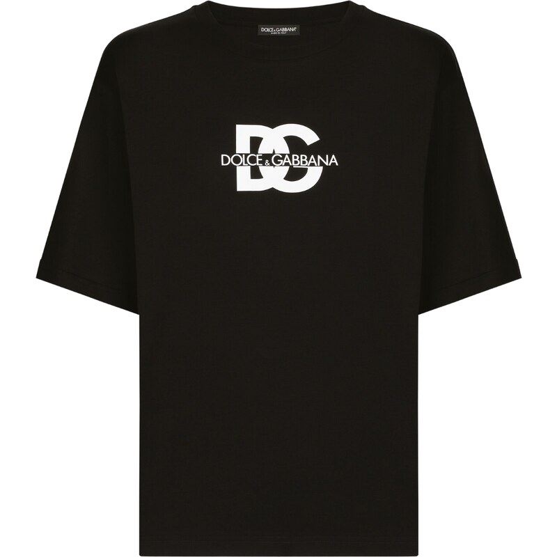 DOLCE & GABBANA DG Monogram Black tričko 60196934