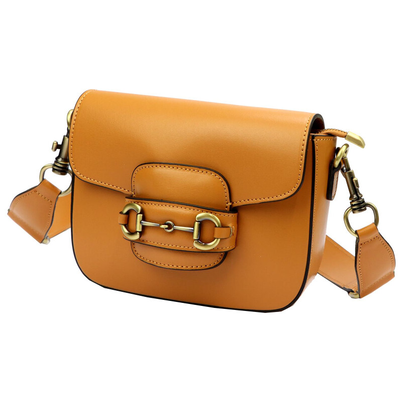 Kožená kabelka Luka hnedá KZ51641 62178994