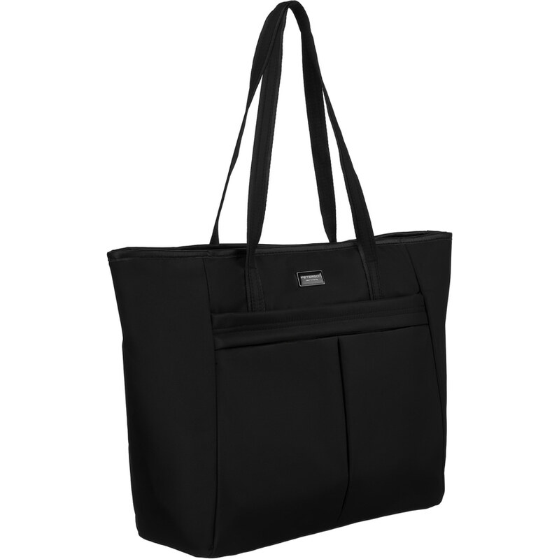 Elegantná čierna shopper kabelka so zipsom – Peterson 66344668