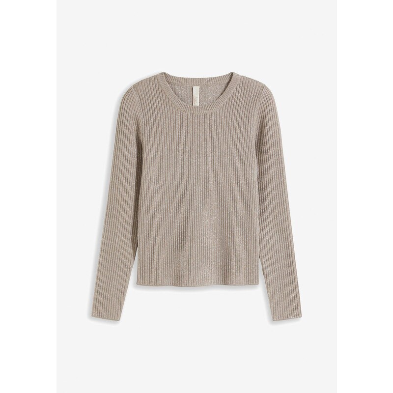 bonprix Jemne pletený pulóver z jemného viskózového mixu, farba šedá 60211597