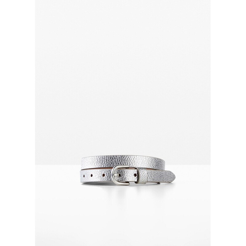 bonprix Kožený opasok, farba strieborná 60211750