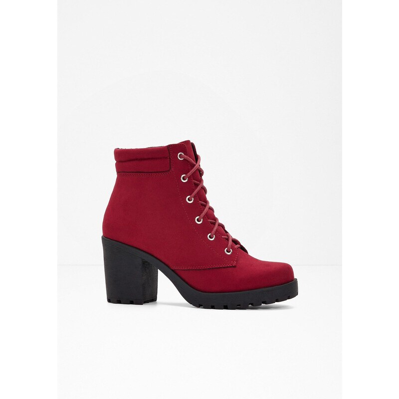 bonprix Čžmy na šnurovanie, farba červená 60211771