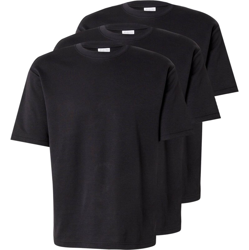 SELECTED Tričko SLHOscar čierna 60219204