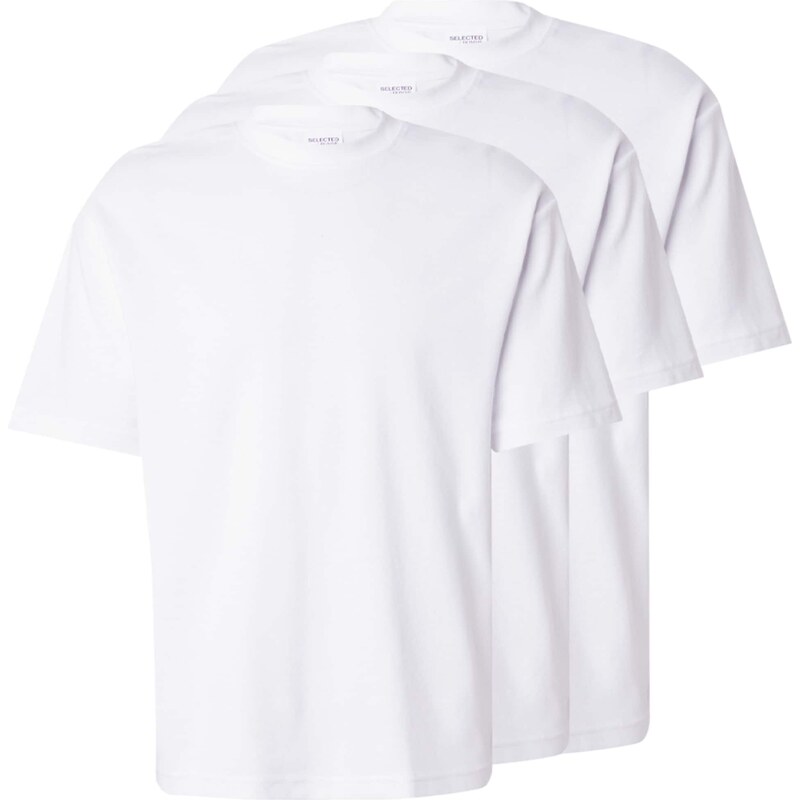 SELECTED Tričko SLHOscar biela 60219208
