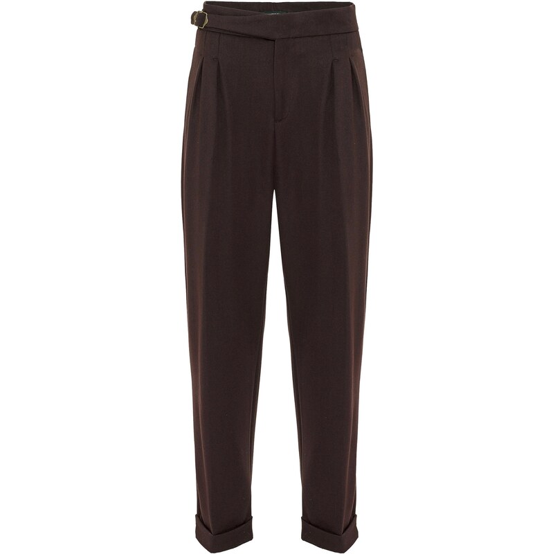 Antioch Plisované nohavice hnedá 60684020