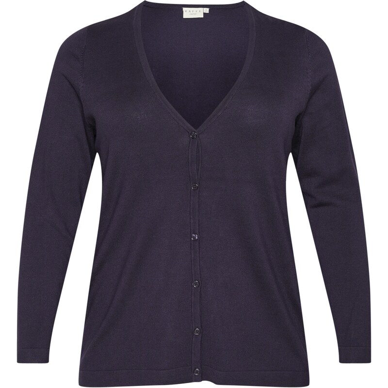 KAFFE CURVE Kardigán KC Farsia tmavofialová 60218731