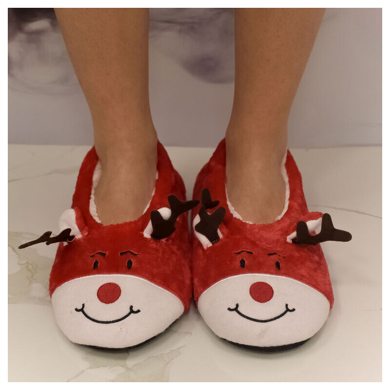 MR PAMUT Dámske plyšové červené ponožky Santa Cozy 60223953