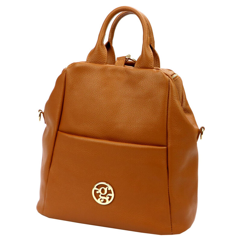 Kožená kabelka Gregorio hnedá KZ53673 62178961