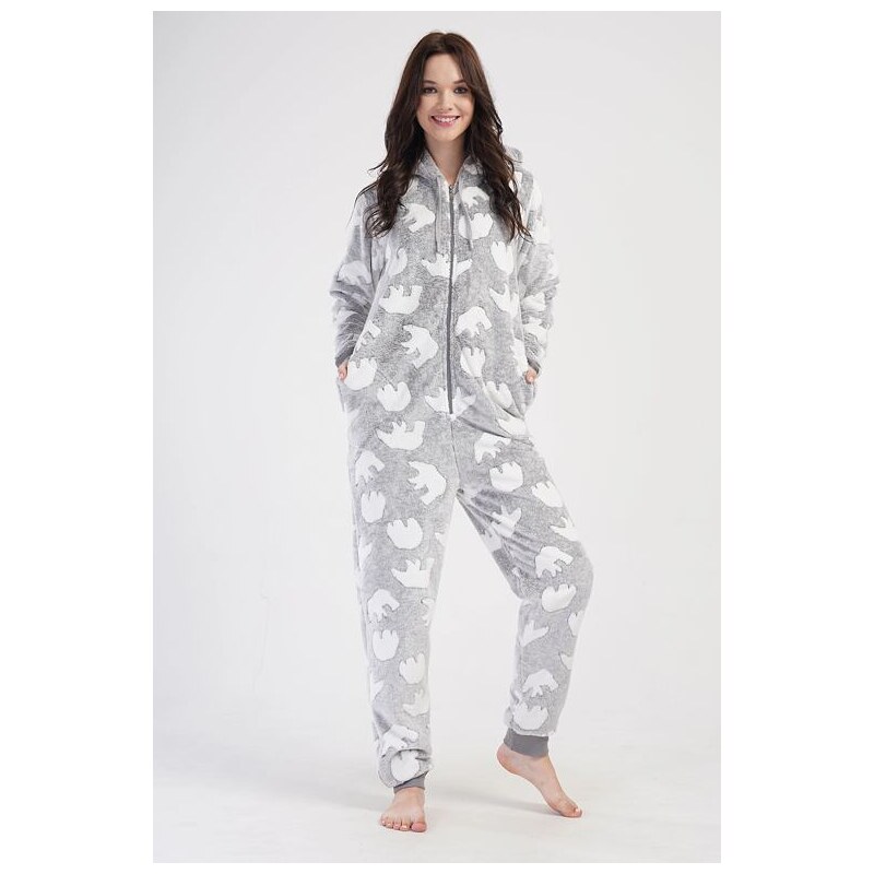 Vienetta Secret Teplý overal Polar Bear svetlosivý 64325536