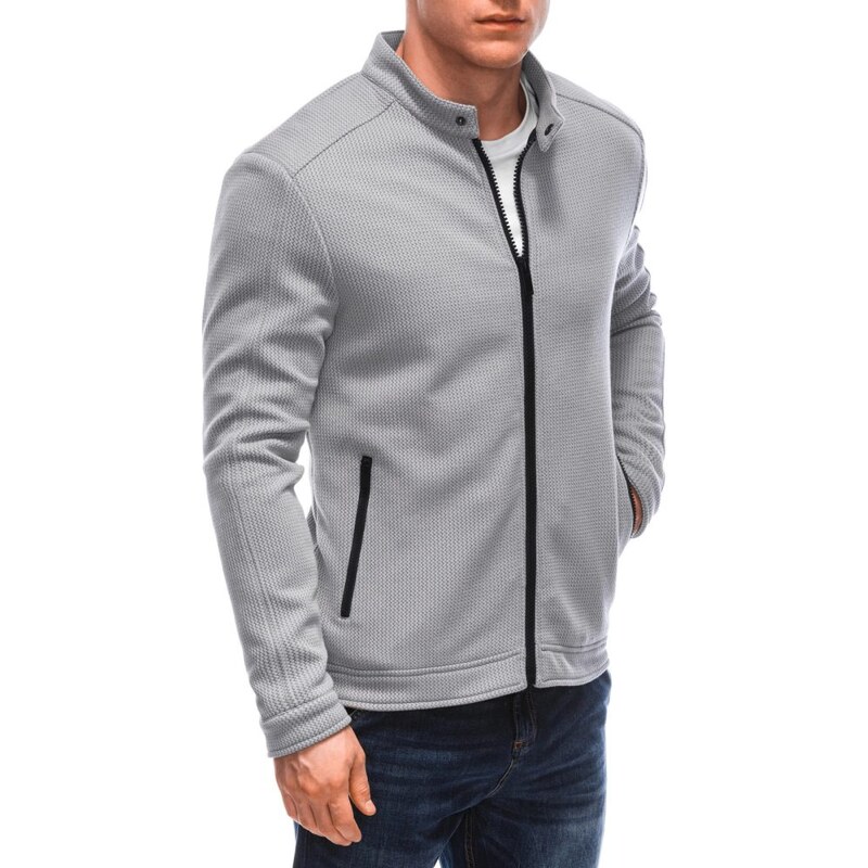 Inny Zaujímavá šedá mikina V1 JANP-0100 60225427