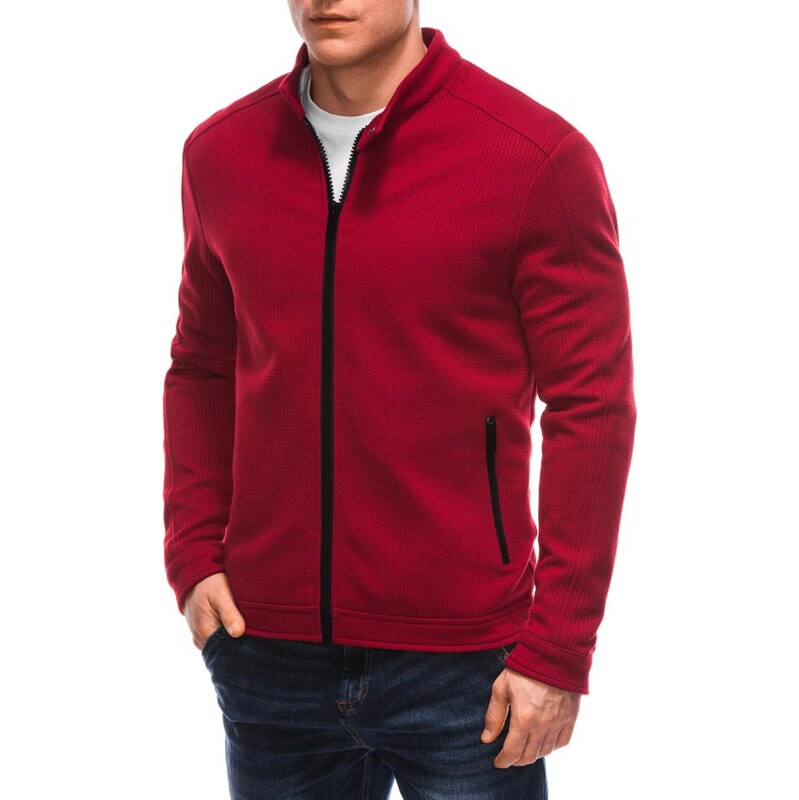 Inny Zaujímavá červená mikina V3 JANP-0100 60225426